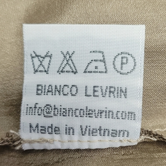 Bianco Levrin 100% Silk Beige Tunic - Picture 6 of 8